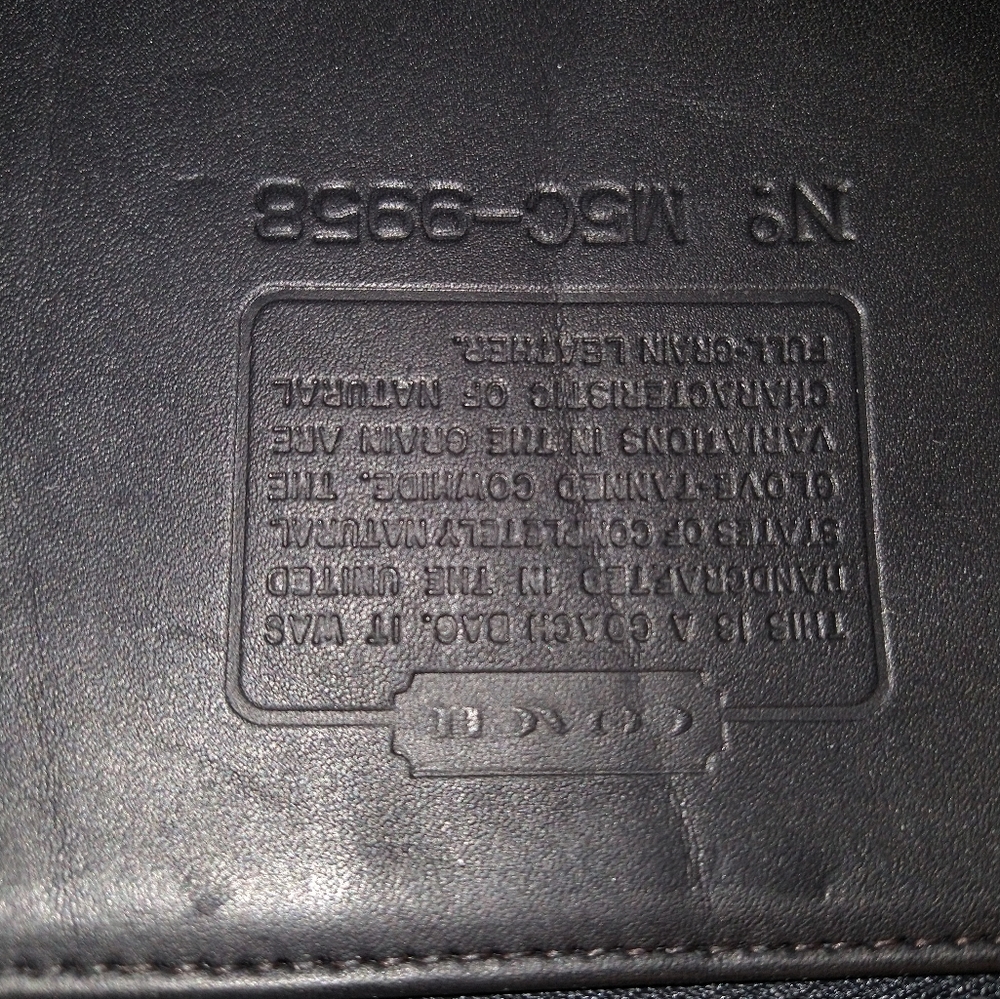 AUTHENTIC NEW VINTAGE COACH LARGE PELHAM BAG (#9958) BLACK (NWT) *FINAL SALE* - Picture 9 of 10